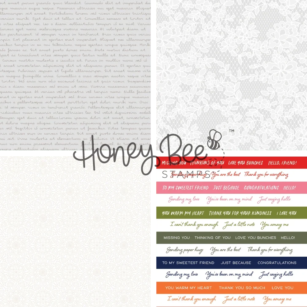 Summer Stems - 5.5"x8.5" - 24 Double-Sided Sheets - Includes Paper Organizer! - Honey Bee Stamps