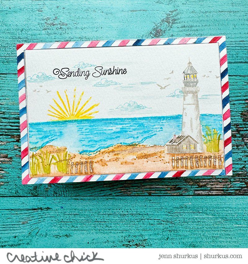 Sunkissed Summer - 4x6 Photopolymer Stamp Set - Honey Bee Stamps