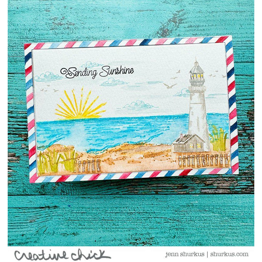 Sunkissed Summer - 4x6 Photopolymer Stamp Set - Honey Bee Stamps