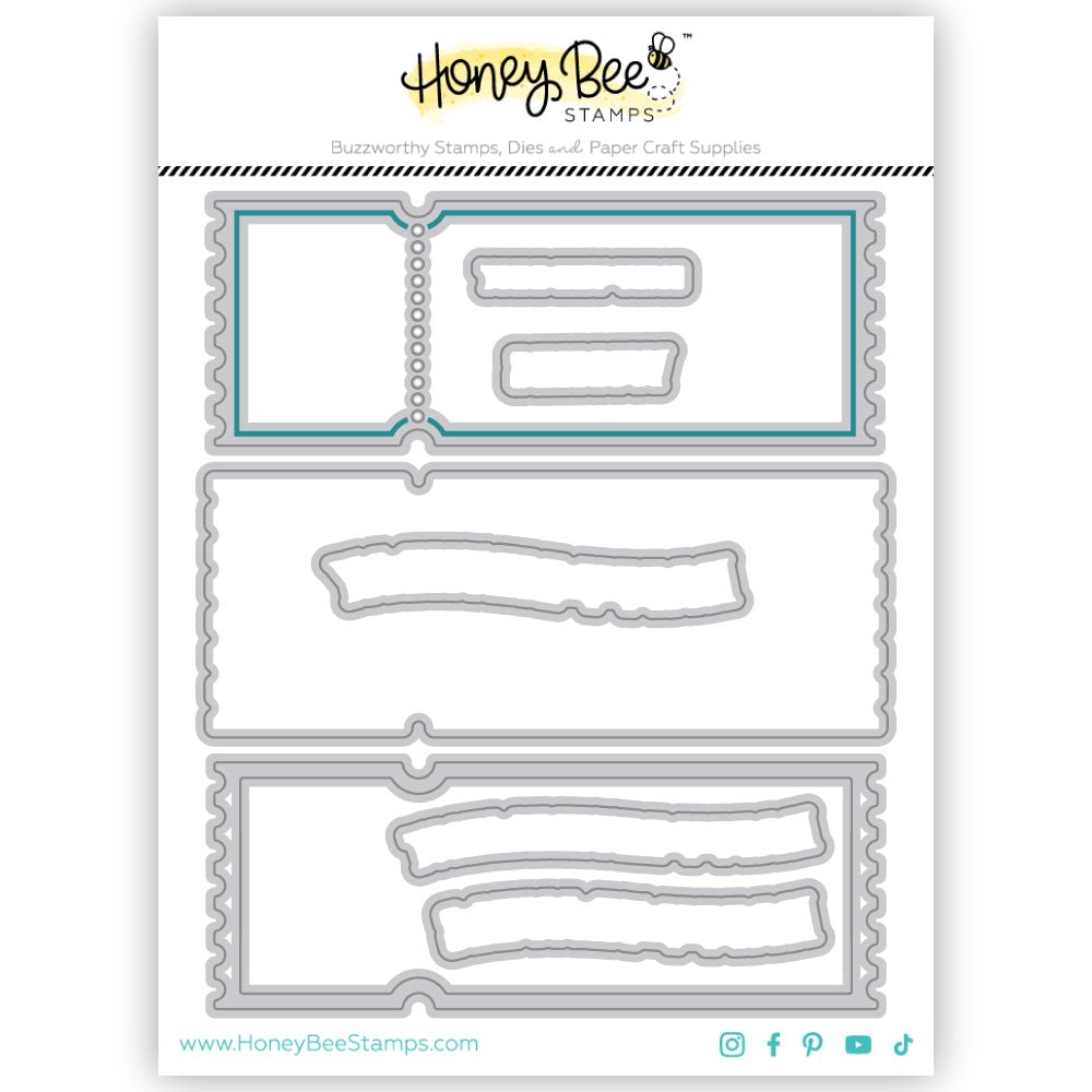 Ticket To Ride - Honey Cuts - Coordinating Dies - Honey Bee Stamps