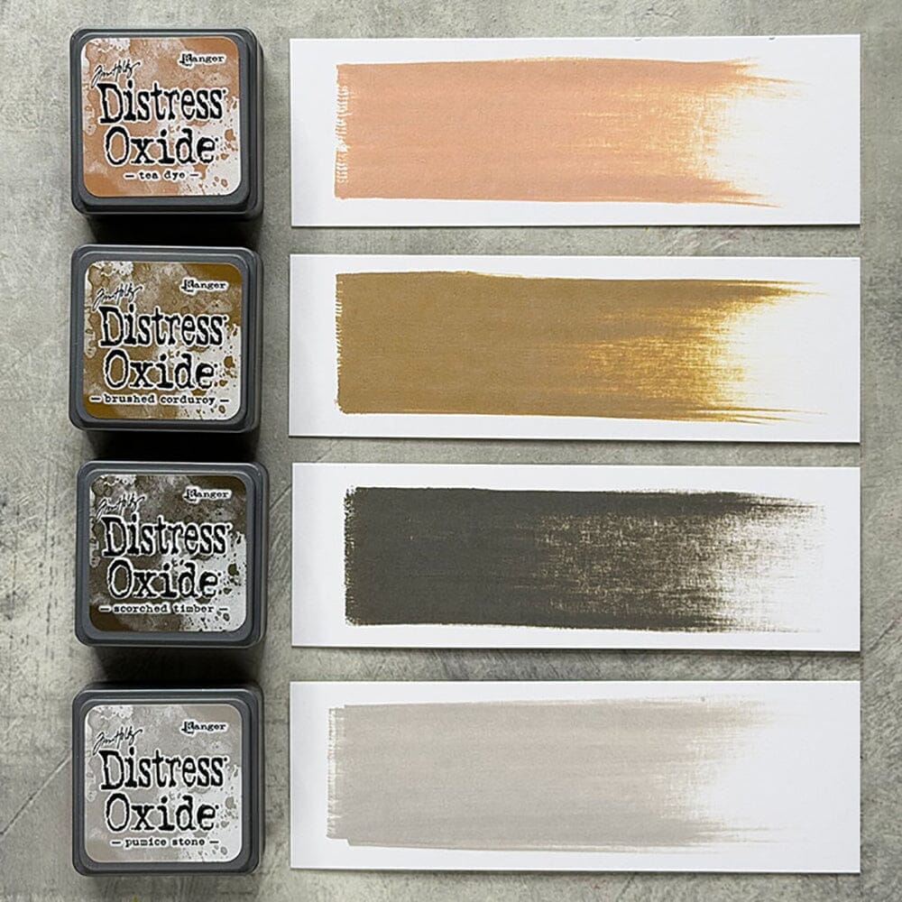 Tim Holtz Distress Oxide Mini Ink Pads Set of 4 - Kit 18 - Honey Bee Stamps
