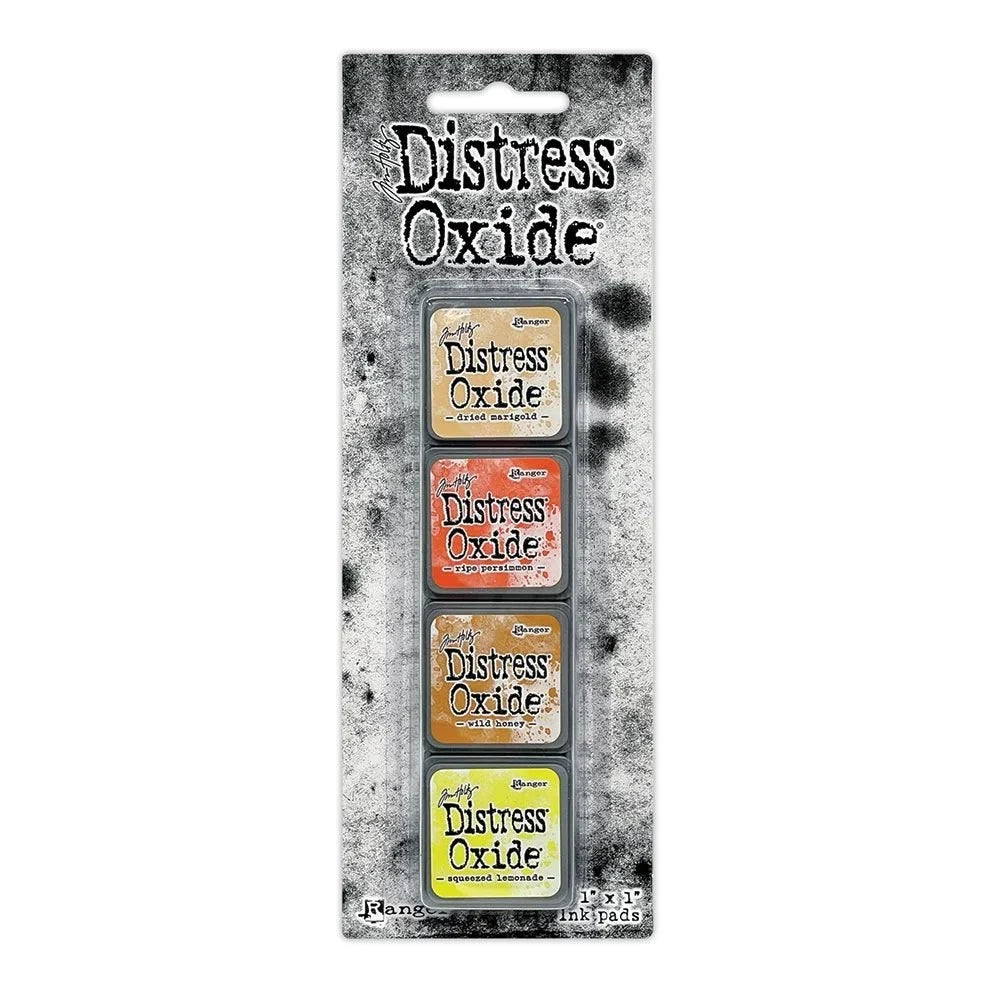 Tim Holtz Distress Oxide Mini Ink Pads Set of 4 - Kit 8 - Honey Bee Stamps