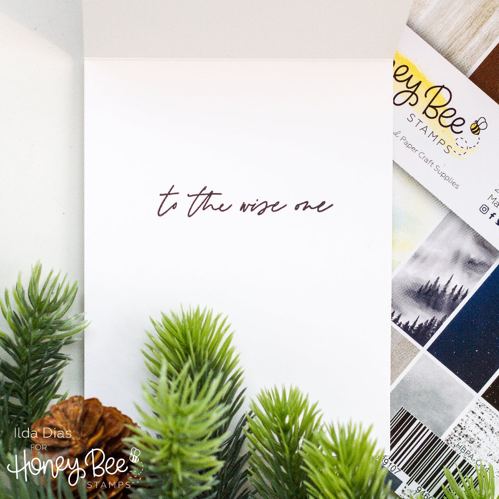 To The Wise One 3x4 Stamp Set - Honey Bee Stamps