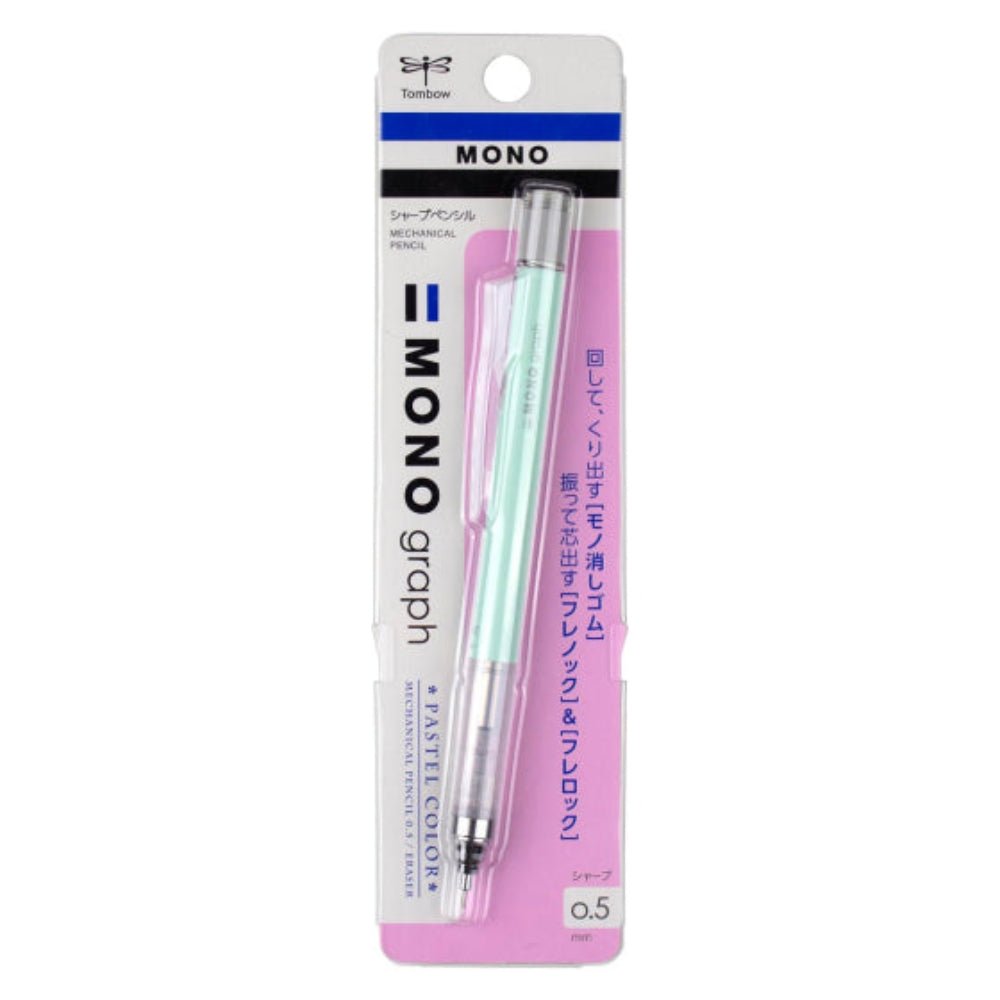 Tombow Mono Graph Mechanical Pencil 0.5 - Mint Green - Honey Bee Stamps