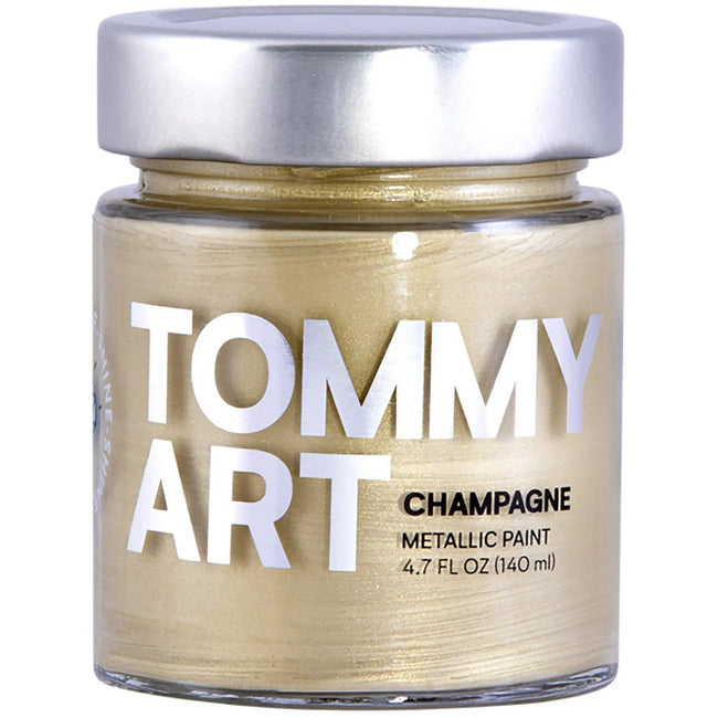Tommy Art Shine Metallic Paint - Champagne 4.7oz 140ml - Honey Bee Stamps
