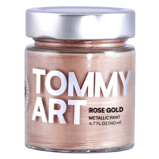 Tommy Art Shine Metallic Paint - Rose Gold 4.7oz 140ml - Honey Bee Stamps
