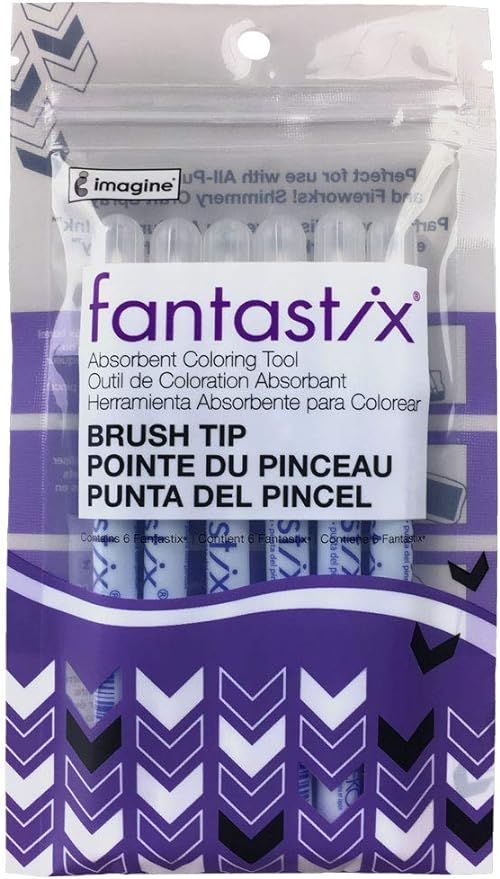 Tsukineko Fantastix Absorbent Coloring Tool - Brush Tip, Pkg of 6 - Honey Bee Stamps