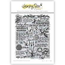 Vintage Flora - 5x6 Rubber Cling Background Stamp - Honey Bee Stamps