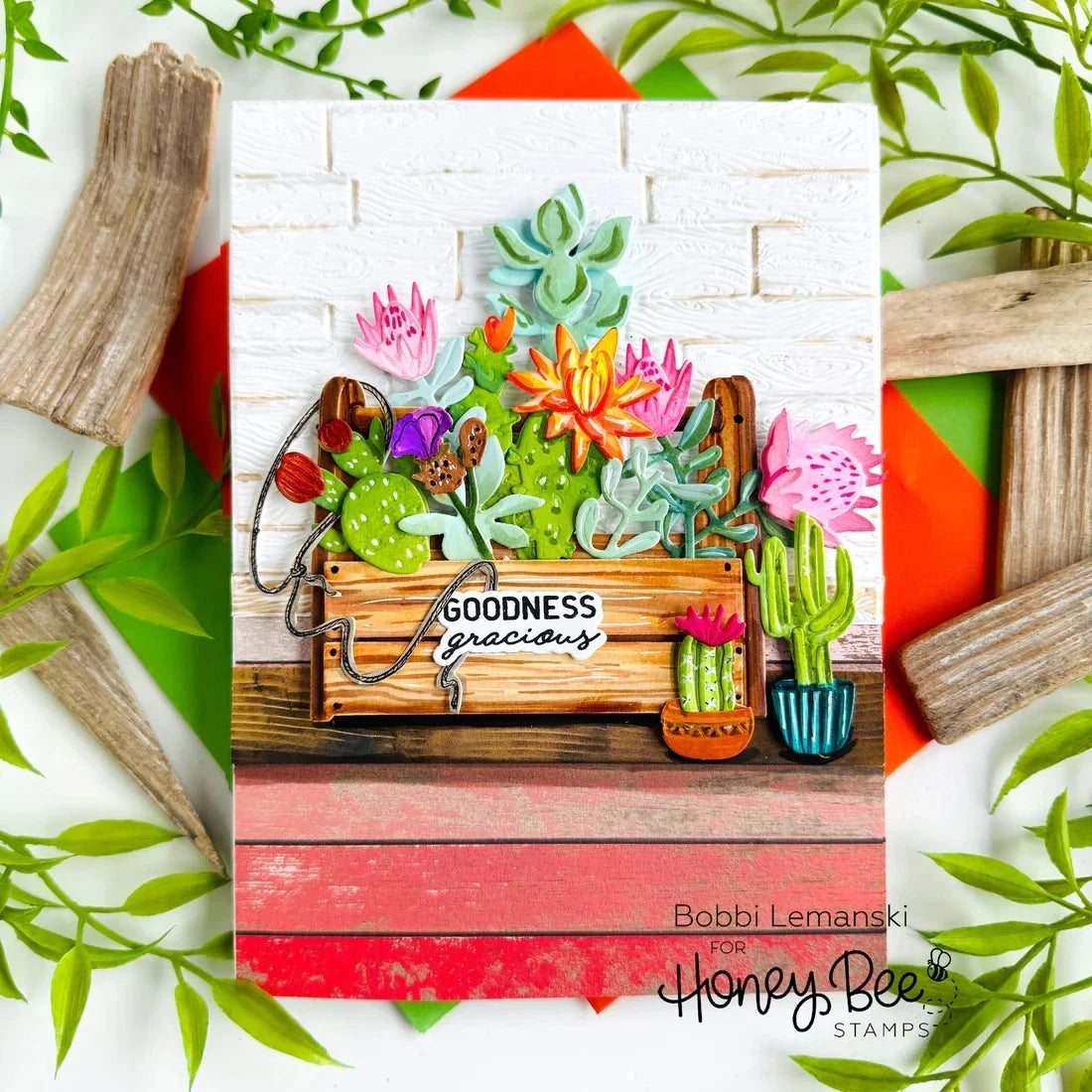 Wood Planks - 3D Embossing Folder - Honey Bee Stamps