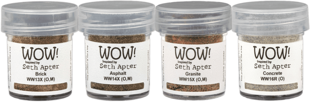 WOW! Quad Building Blocks Mixed Media Glitter Embossing Powder - Clearance - Honey Bee Stamps