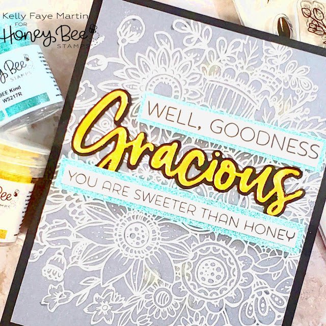 WOW! Teal Glitter Embossing Powder by Honey Bee Stamps - BEE Kind - Honey Bee Stamps