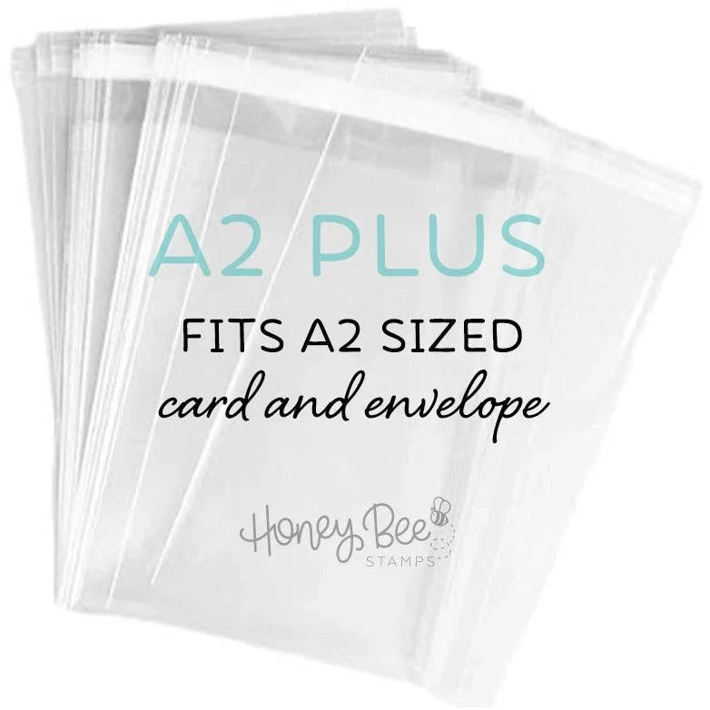 100 Clear Cello Bags 6-11/16 X 6-9/16 Inch - For 6.5x6.5 Cards + Envelopes