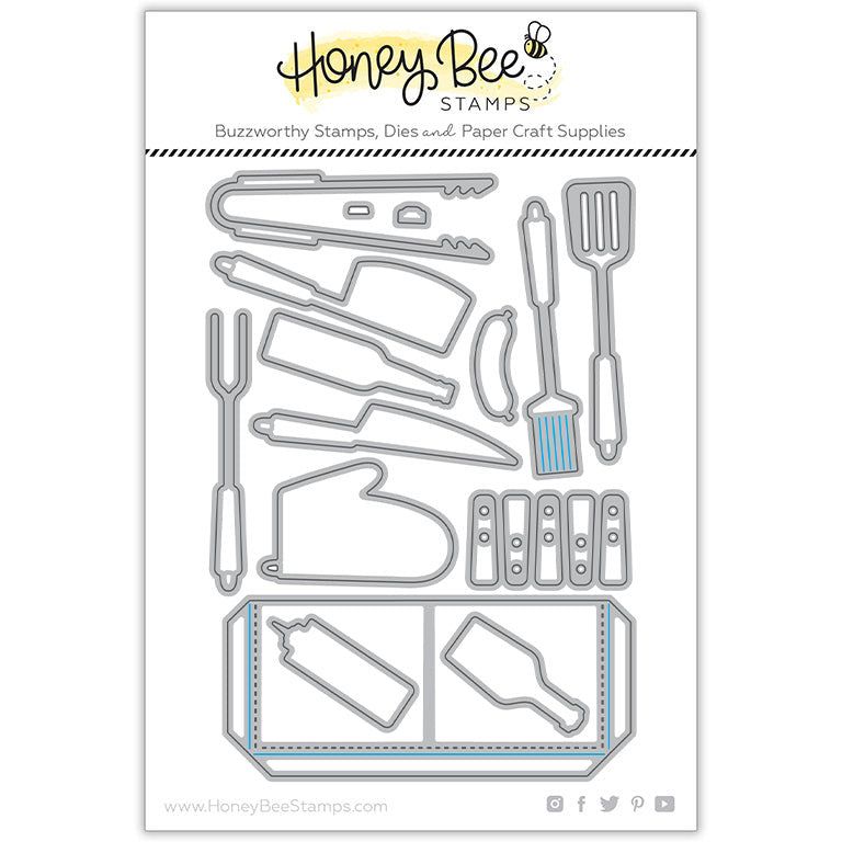 Apron: BBQ Add - On - Honey Cuts - Stand - Alone Dies - Honey Bee Stamps