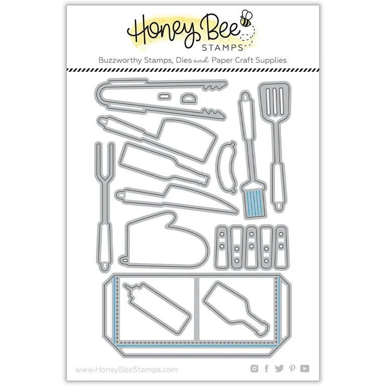 Apron: BBQ Add - On - Honey Cuts - Stand - Alone Dies - Honey Bee Stamps