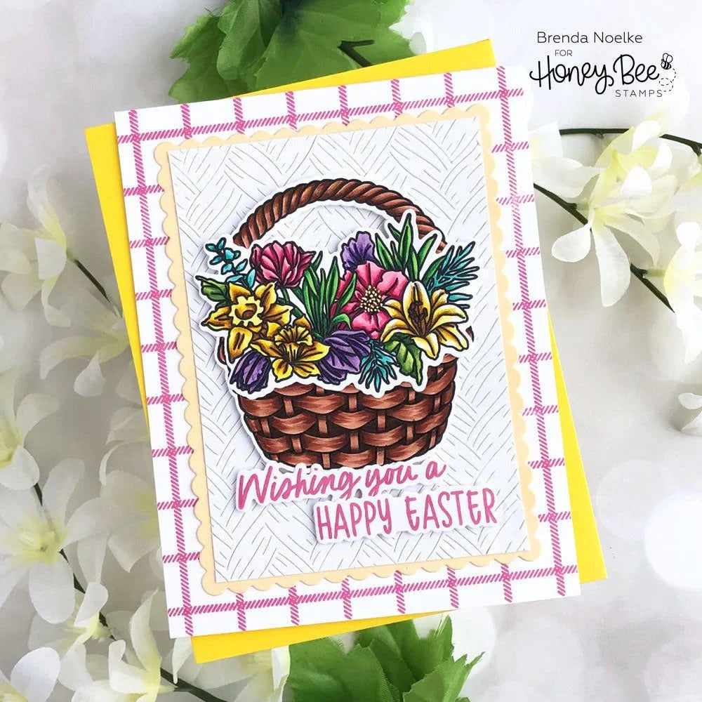Basketweave Slimline Cover Plate - Honey Cuts - Stand - Alone Dies - Retiring! - Honey Bee Stamps