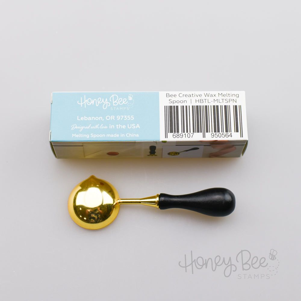 Bee Creative - Wax Melting Spoon for Creating Wax Seals - Honey Bee Stamps
