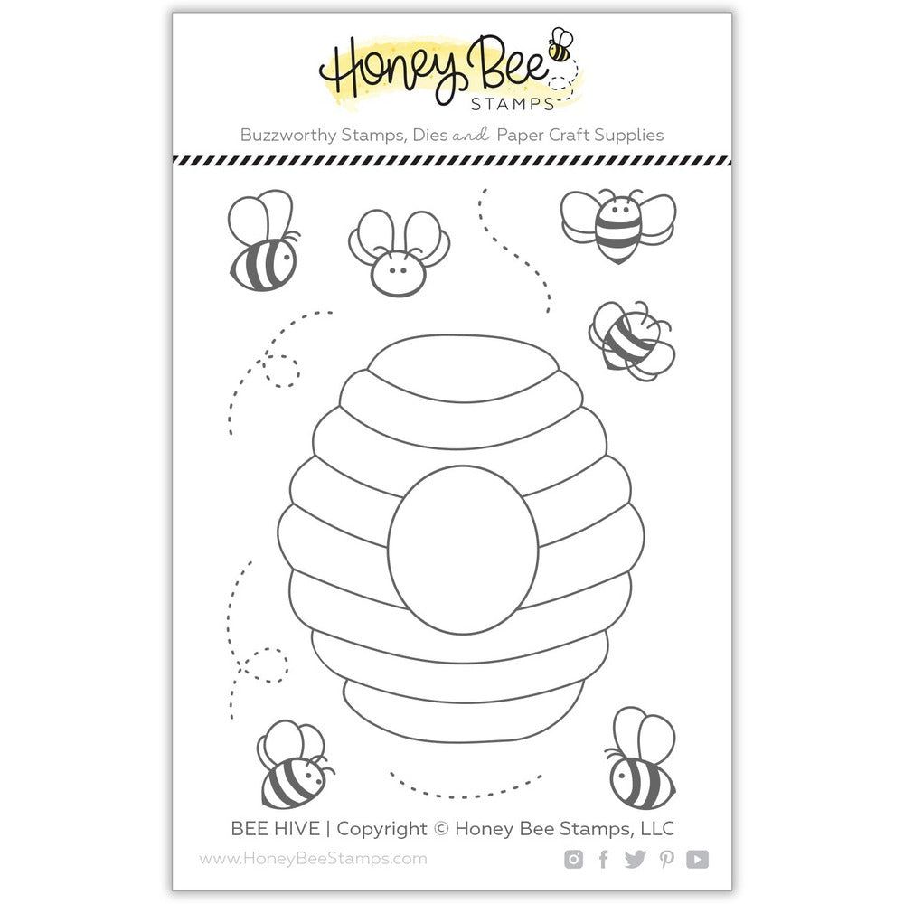 Bee Hive - 3x4 Stamp Set - Honey Bee Stamps