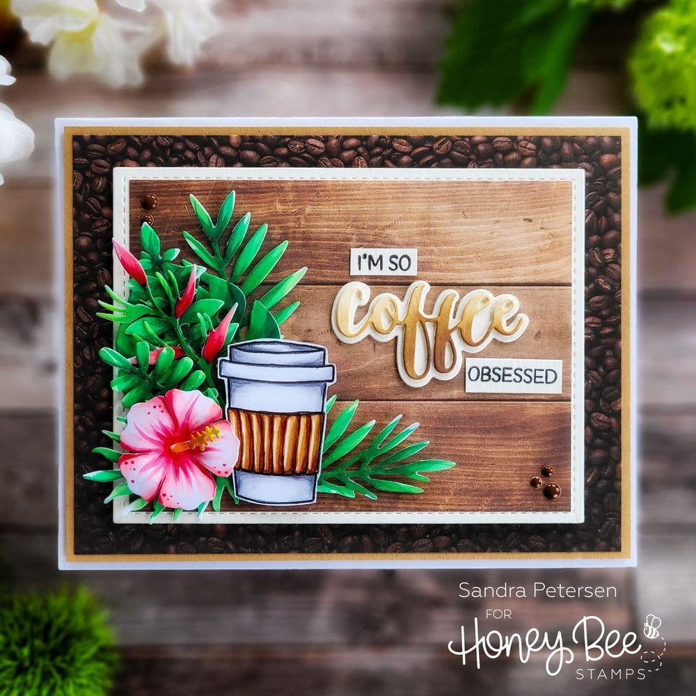 Bitty Buzzwords: Fall - Honey Cuts - Stand - Alone Dies - Honey Bee Stamps