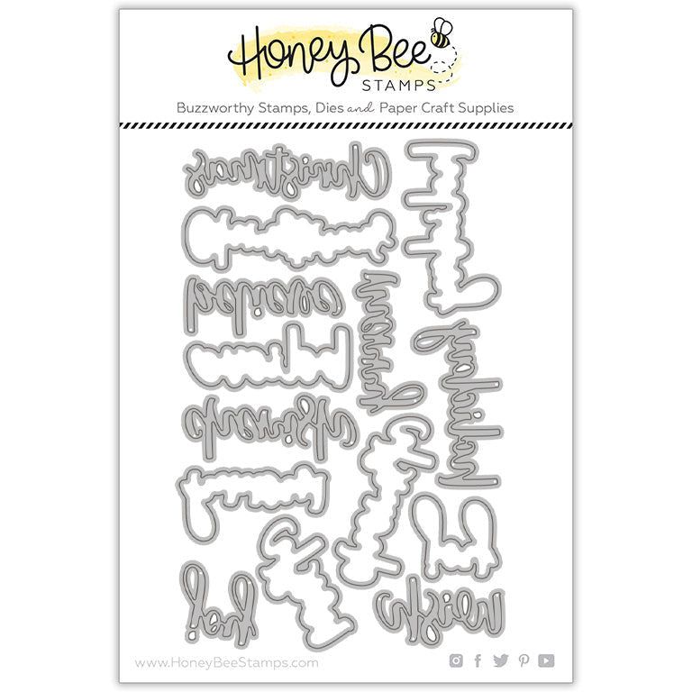 Bitty Buzzwords: Holidays - Honey Cuts - Honey Bee Stamps