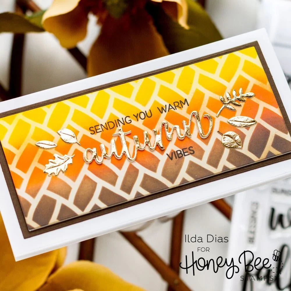 Bitty Buzzwords: Seasons - 4x6 Photopolymer Stamp Set - Honey Bee Stamps