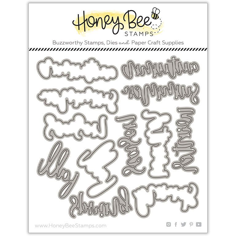 Bitty Buzzwords: Seasons - Honey Cuts - Stand - Alone Dies - Honey Bee Stamps