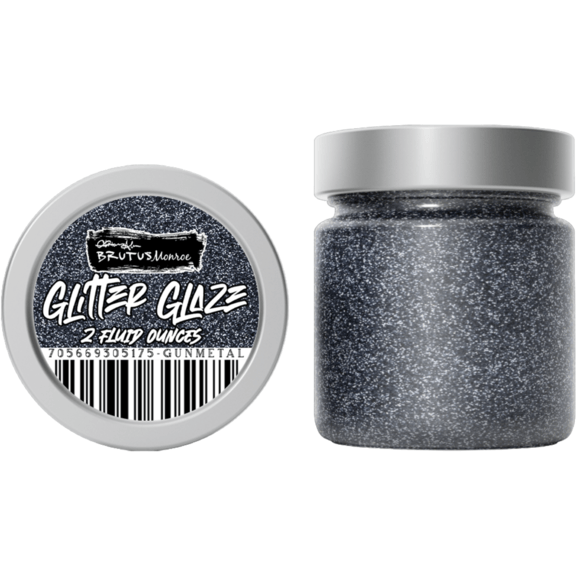 Brutus Monroe Glitter Glaze - Gun Metal - Honey Bee Stamps