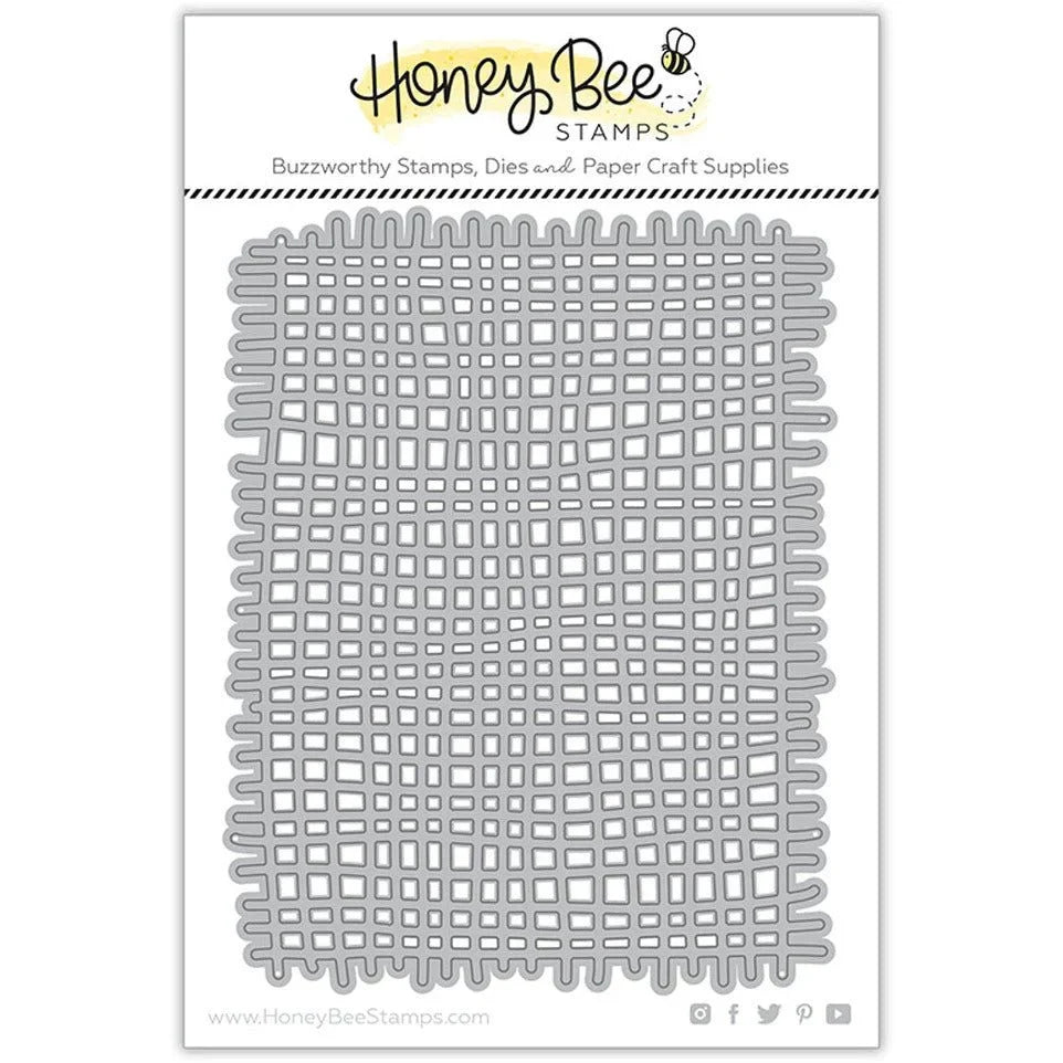 Burlap A2 Background - Honey Cuts - Stand - Alone Dies - Honey Bee Stamps