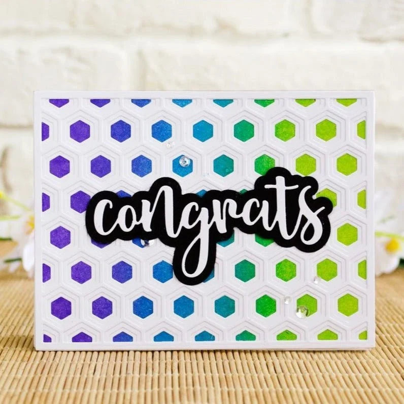 Congrats - 2x4 Photopolymer Stamp Set - Retiring - Honey Bee Stamps