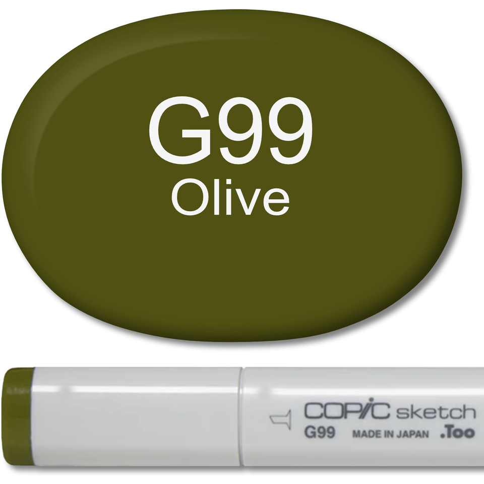 Copic Sketch Marker - G99 Olive – Honey Bee Stamps