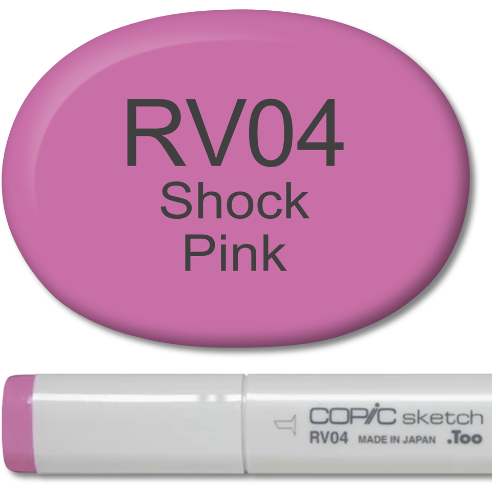 Copic Sketch Marker - RV04 Shock Pink – Honey Bee Stamps