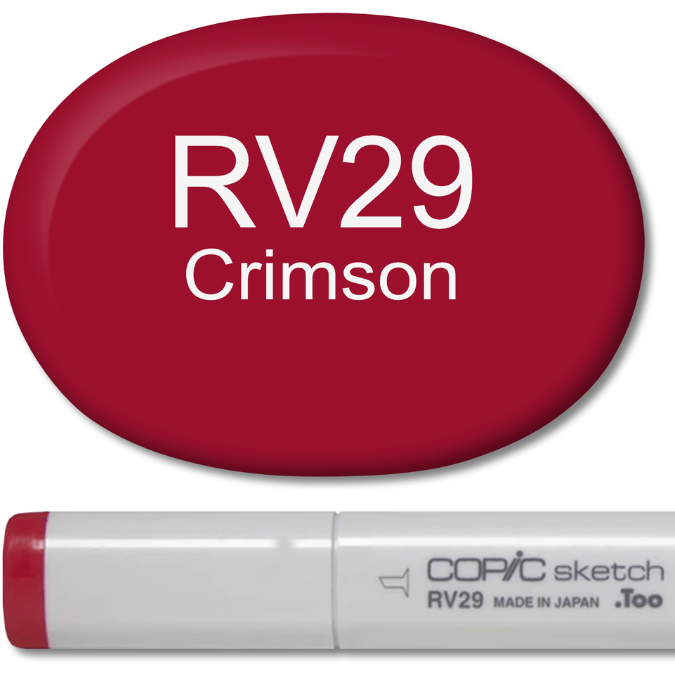 Copic Sketch Marker - RV29 Crimson – Honey Bee Stamps