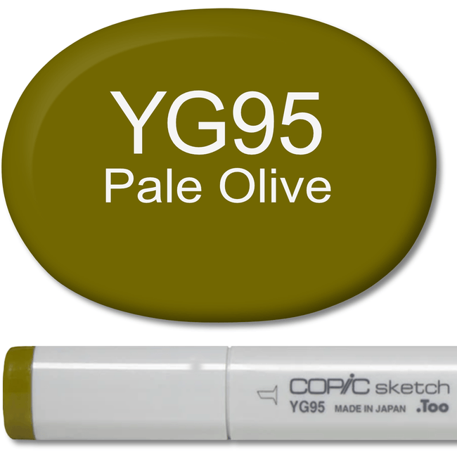 Copic Sketch Marker - YG95 Pale Olive - Honey Bee Stamps