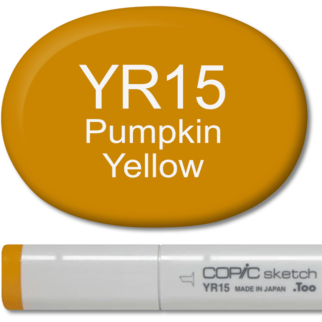 Copic Sketch Marker - YR15 Pumpkin Yellow - Honey Bee Stamps