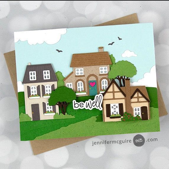 Cottage Countryside - Honey Cuts - Stand - Alone Dies - Honey Bee Stamps