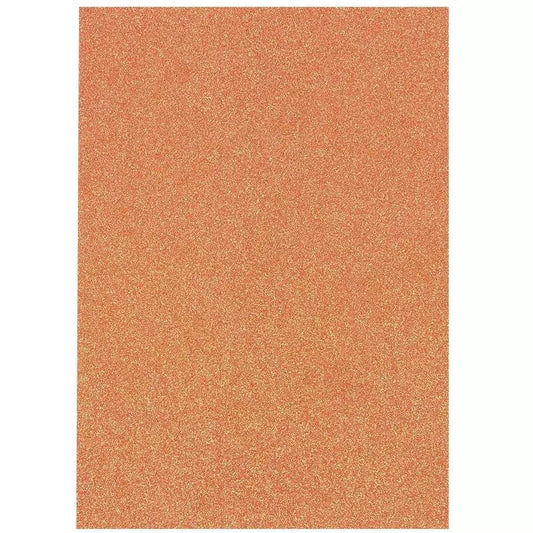 Craft Perfect Glitter Card 8.5x11 - 5/Pkg - Sugared Coral - Honey Bee Stamps