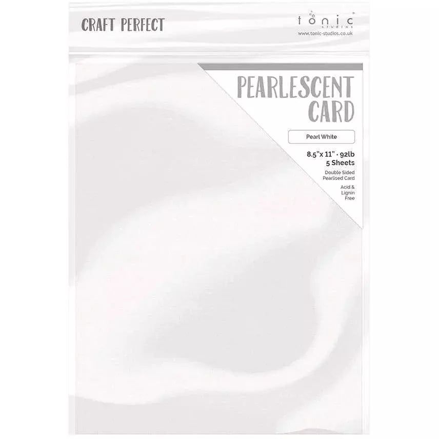 A4 White Pearlescent Card Sheets (5
