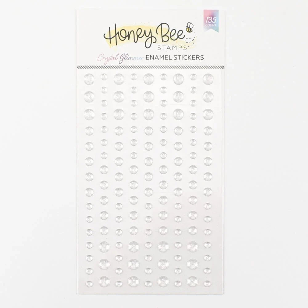 Crystal Glimmer Enamel Stickers - 135 Count - Honey Bee Stamps