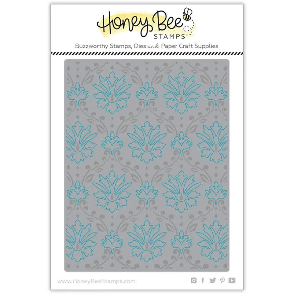 Damask A2 Cover Plate - Honey Cuts - Stand - Alone Dies - Honey Bee Stamps
