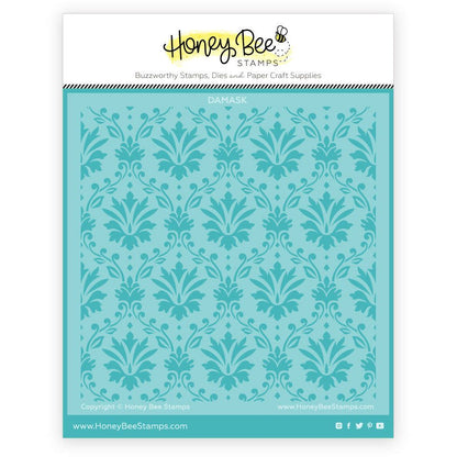 Damask - Background Stencil - Honey Bee Stamps