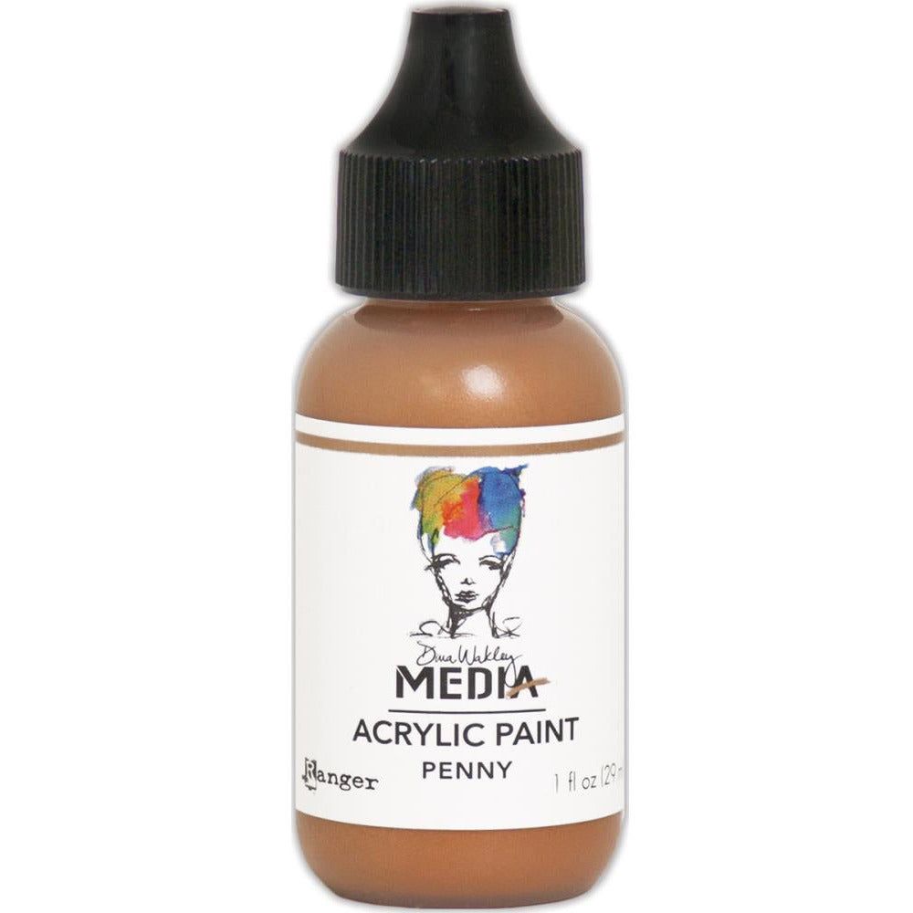 Dina Wakley Media Acrylic Paint 1oz - Penny - Honey Bee Stamps