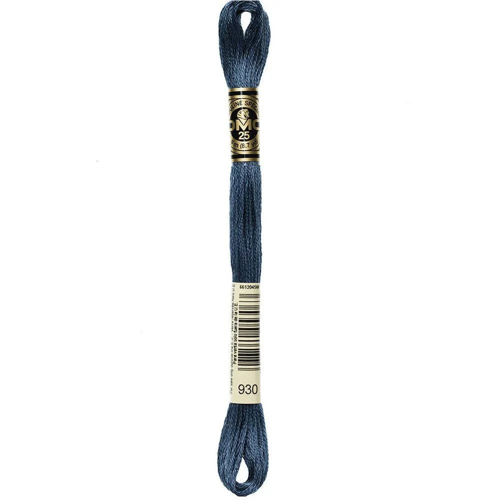DMC Embroidery Floss, 6 - Strand - Antique Blue Dark 930 - Honey Bee Stamps