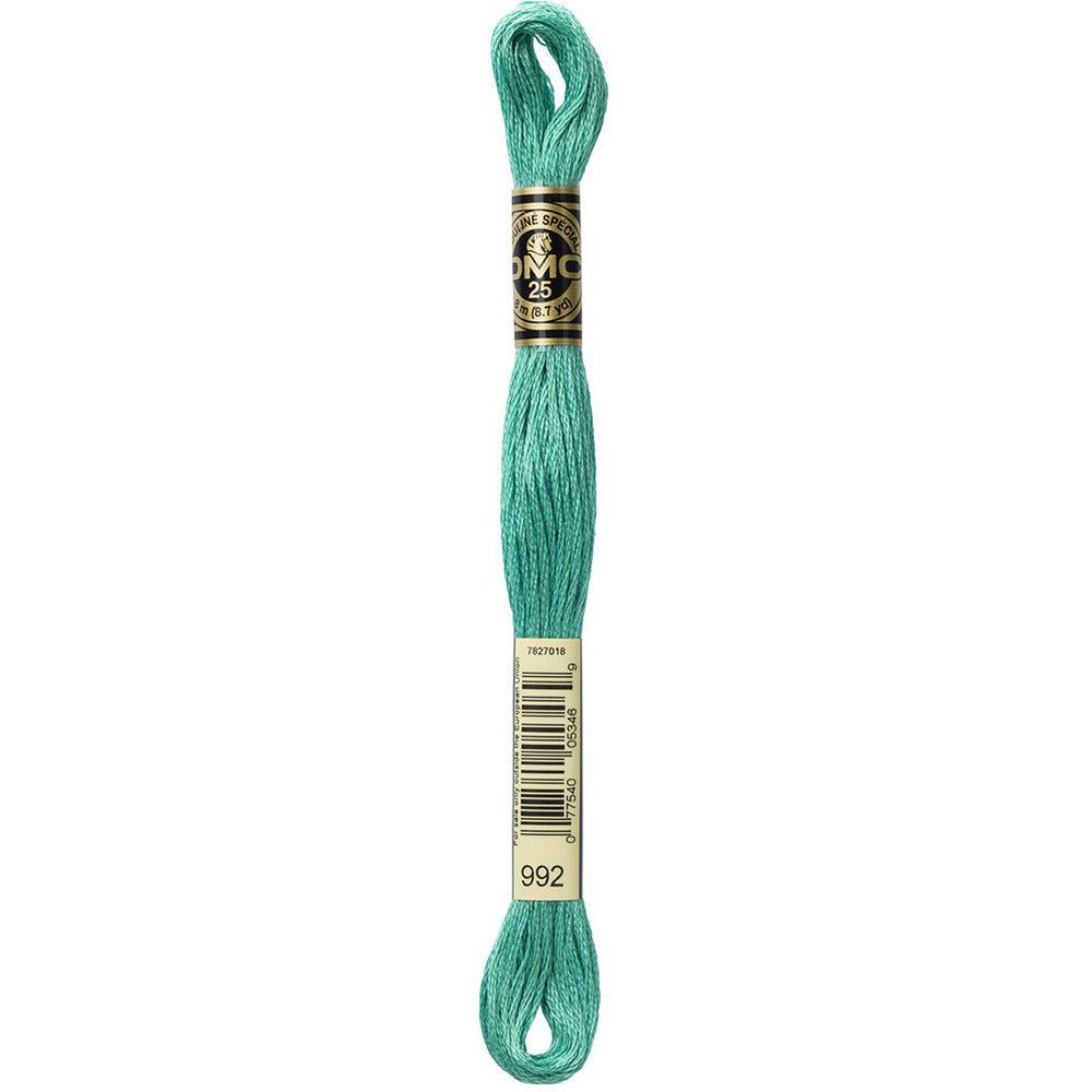 DMC Embroidery Floss, 6 - Strand - Aquamarine 992 - Honey Bee Stamps