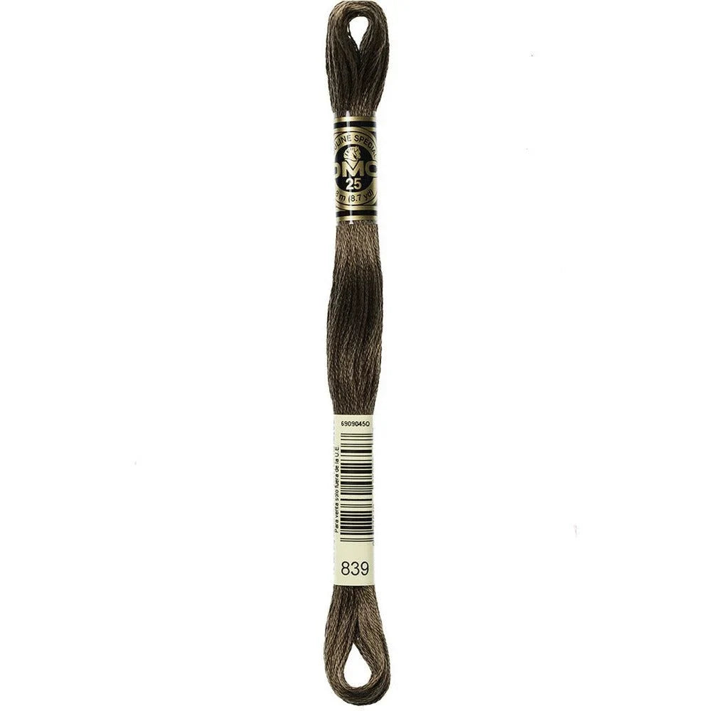DMC Embroidery Floss, 6 - Strand - Beige Brown Dark 839 - Honey Bee Stamps