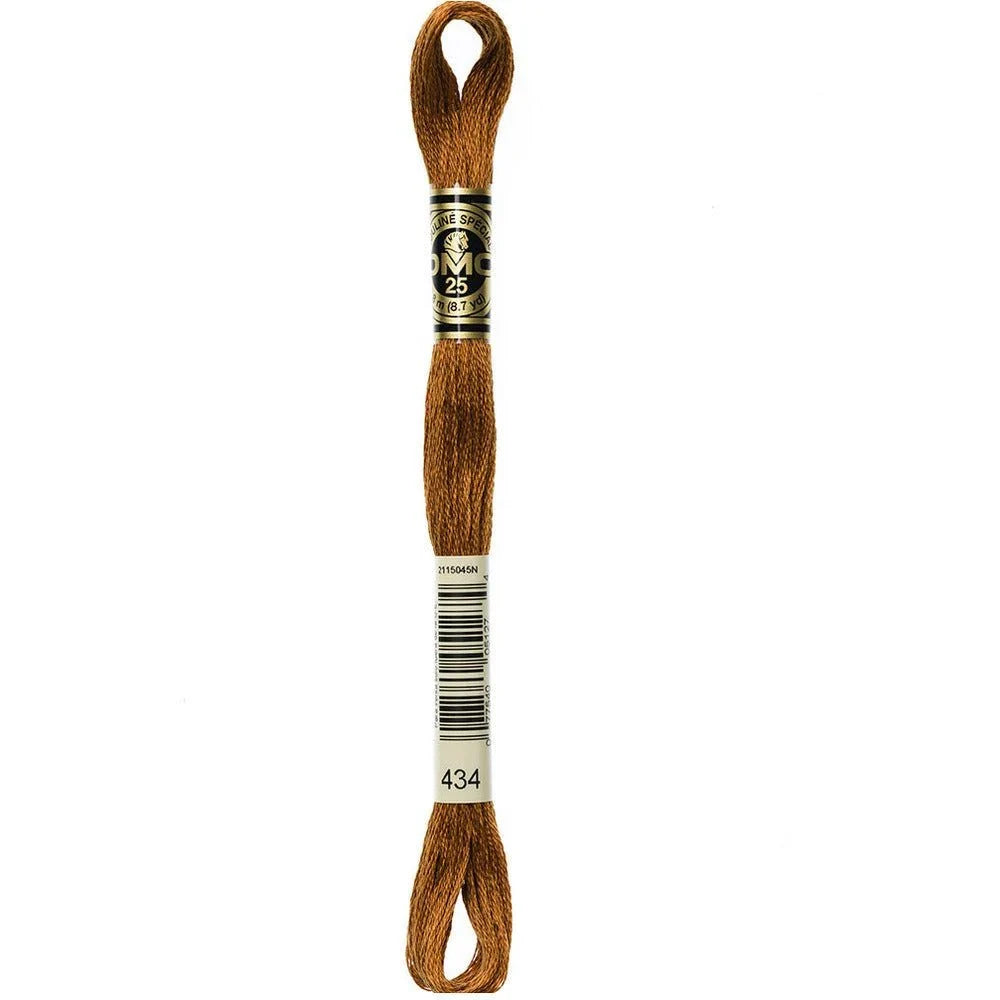 DMC Embroidery Floss, 6 - Strand - Brown Light 434 - Honey Bee Stamps