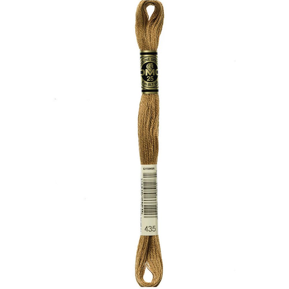 DMC Embroidery Floss, 6 - Strand - Brown Very Light 435 - Honey Bee Stamps
