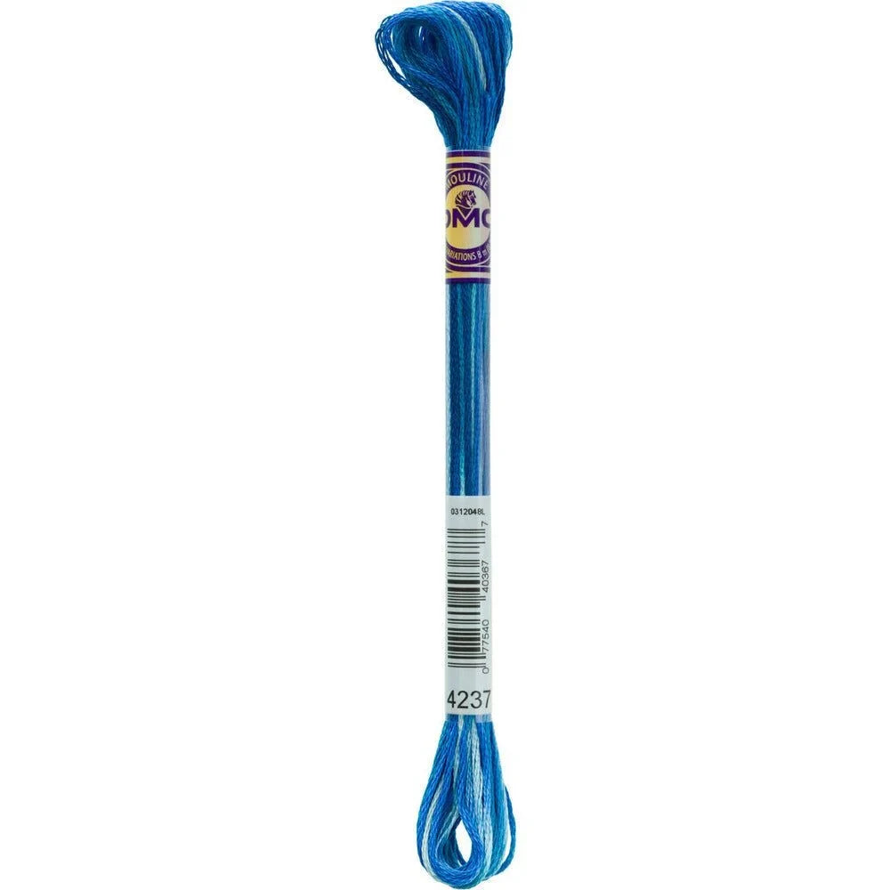DMC Embroidery Floss, 6 - Strand Multi - Color Variations - Laguna Blue - Honey Bee Stamps