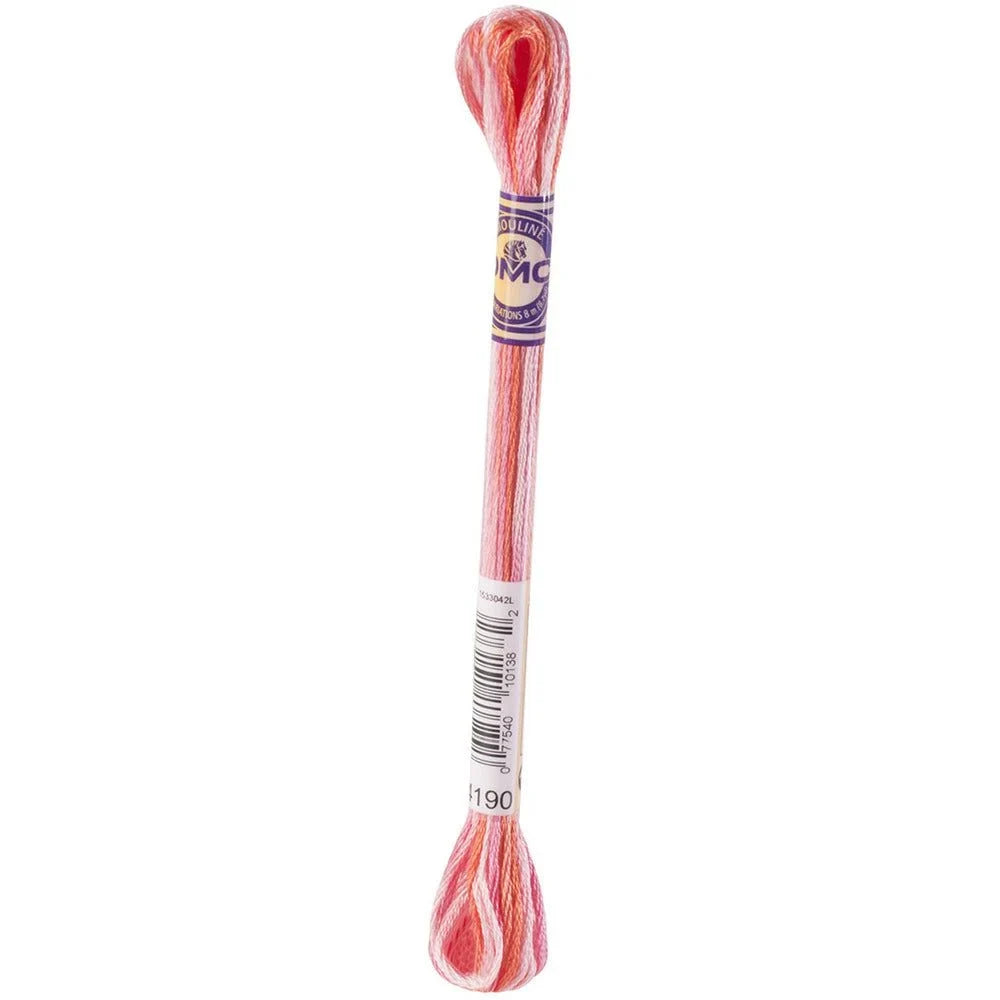 DMC Embroidery Floss, 6 - Strand Multi - Color Variations - Ocean Coral - Honey Bee Stamps
