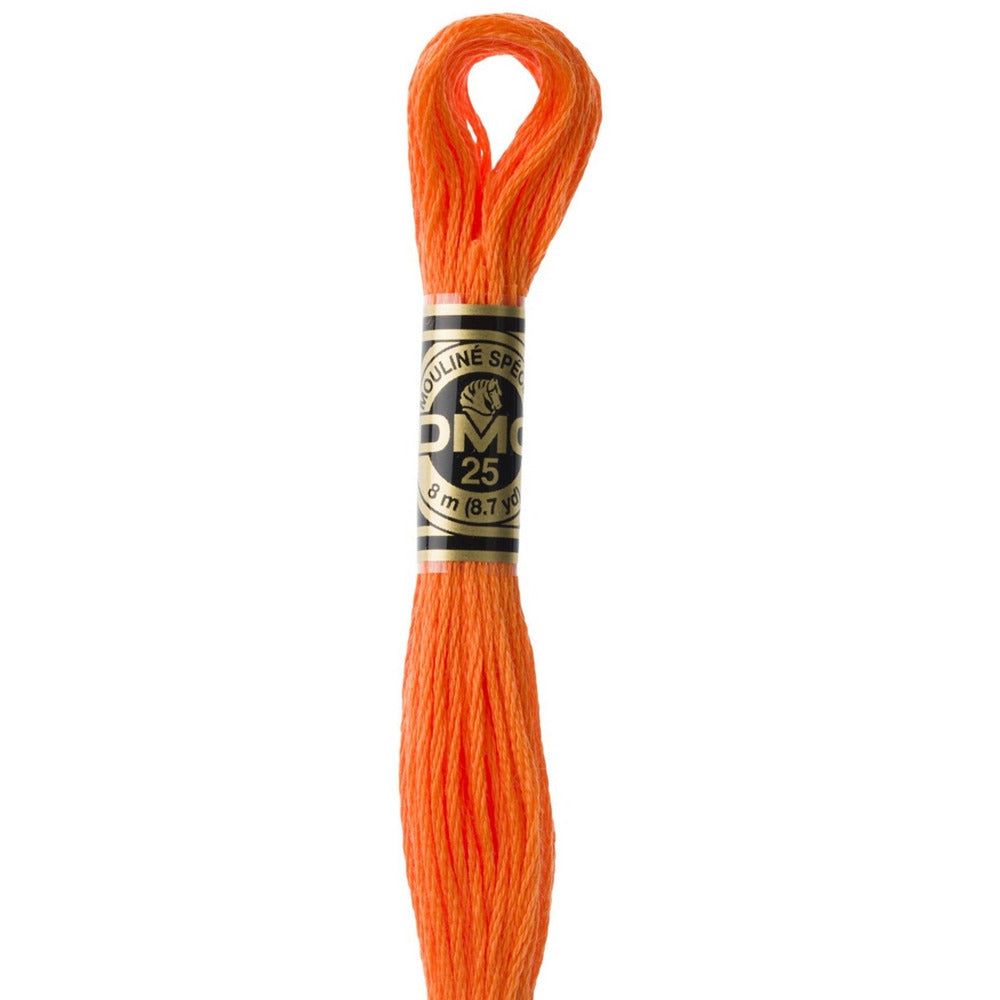 DMC Embroidery Floss, 6 - Strand - Pumpkin Light 970 - Honey Bee Stamps