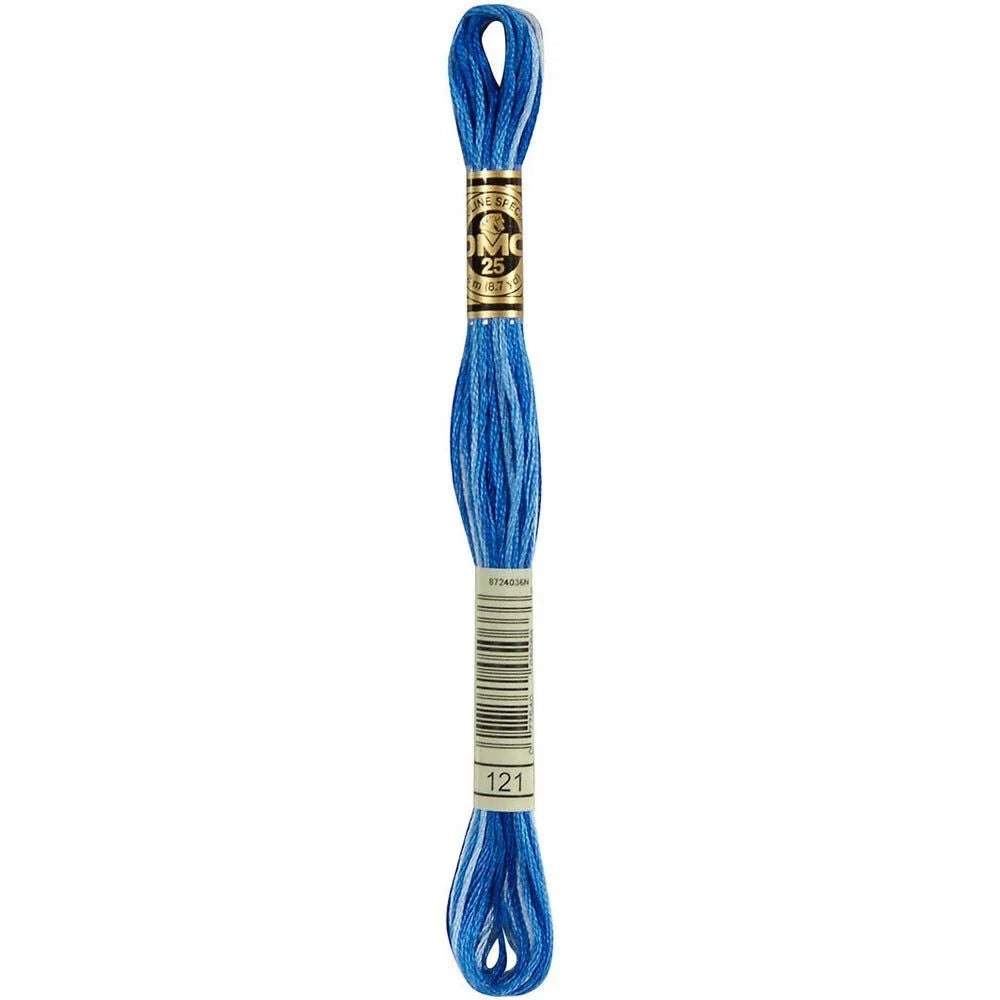 DMC Embroidery Floss, 6 - Strand - Variegated Delft Blue 121 - Honey Bee Stamps