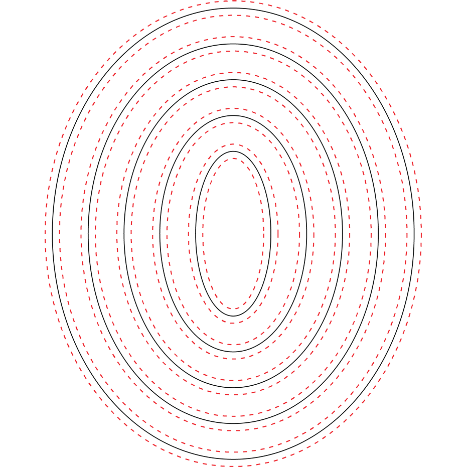 Double Stitched Ovals - Honey Cuts - Honey Bee Stamps